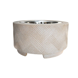 Image of a CASA CALORE Firepit Etna Smokeless  XL 69cm, Stainless Steel Fire Bowl with Cover 1