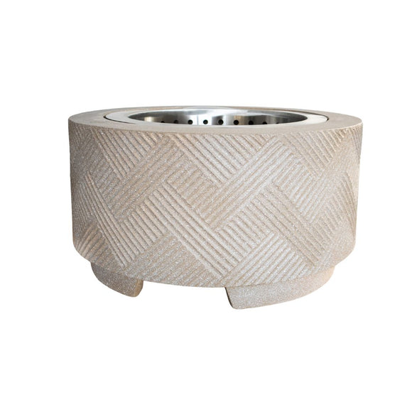 Image of a CASA CALORE Firepit Etna Smokeless  XL 69cm, Stainless Steel Fire Bowl with Cover 1