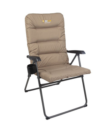 image of OZtrail Coolum 5 Position Padded Arm Chair 150kg