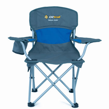 image of OZtrail Deluxe Junior Chair Blue Only 80kg