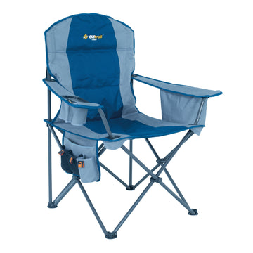image of OZtrail Cooler Arm Chair Blue 150kg