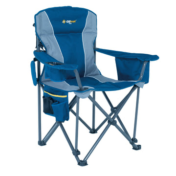 image of OZtrail Titan Arm Chair Blue 250kg