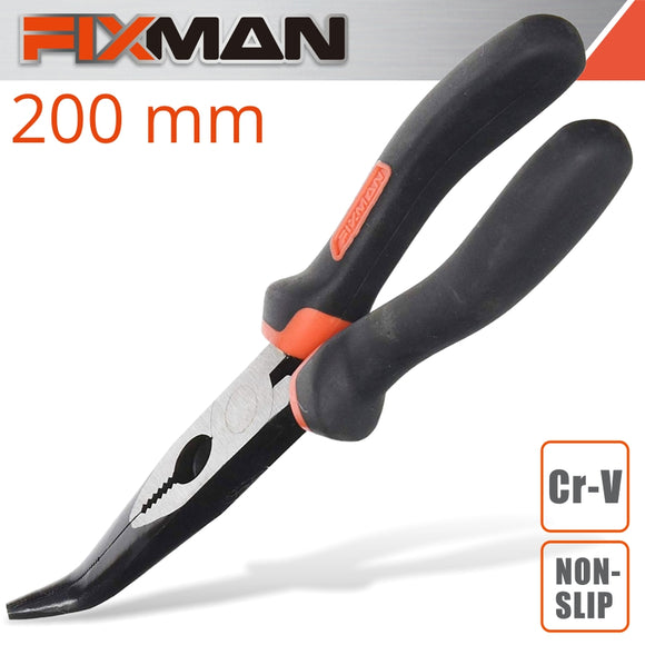 Image of a FIXMAN INDUSTRIAL BENT NOSE PLIERS 8'/200MM