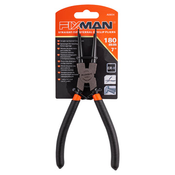 Image of a FIXMAN STRAIGHT INTERNAL CIRCLIP PLIERS 7'/175MM
