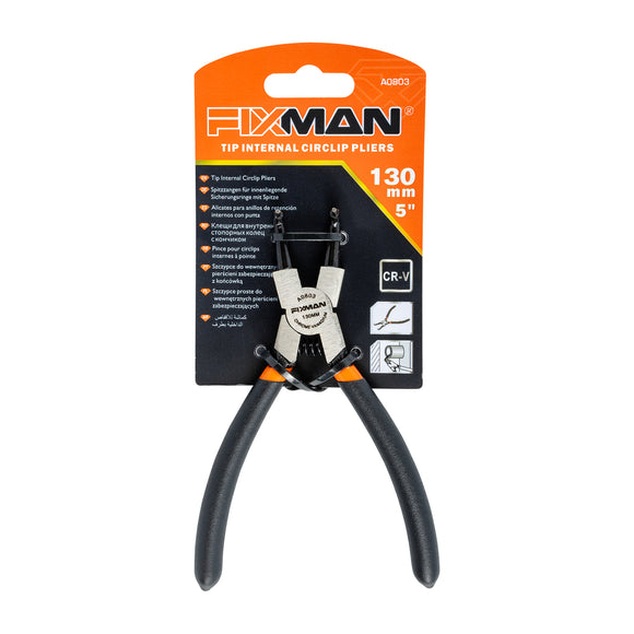 Image of a FIXMAN INTERNAL CIRCLIP PLIERS 6'/145MM X 90 DEG