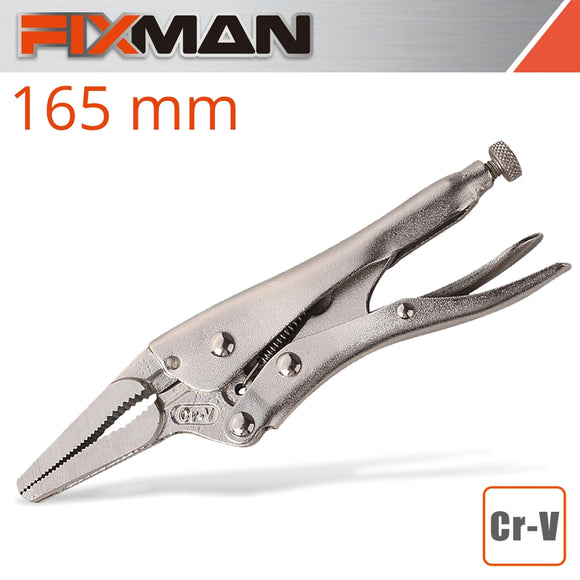 Image of a FIXMAN  LONG NOSE LOCK GRIP PLIERS 6'/165MM