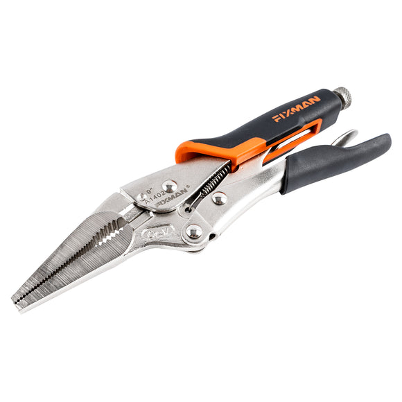 Image of a FIXMAN  LONG NOSE LOCK GRIP PLIERS 9'/225MM