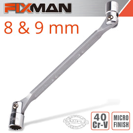 Image of a FIXMAN HINGED SOCKET WRENCH 8X9MM