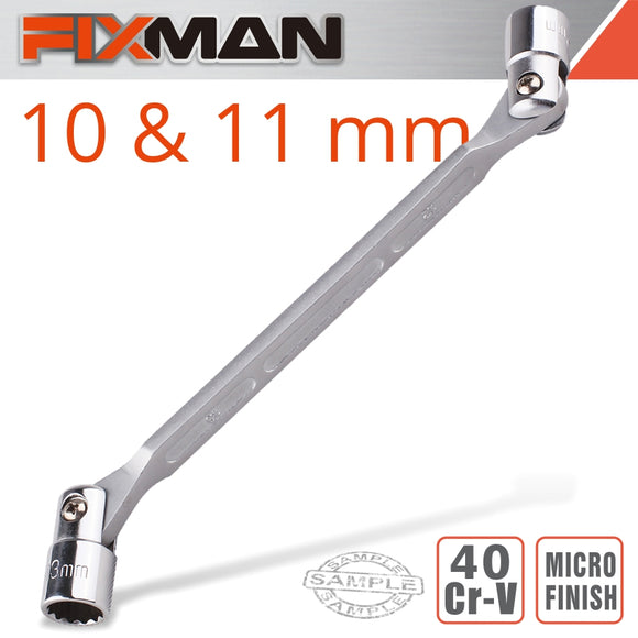 Image of a FIXMAN HINGED SOCKET WRENCH 10X11MM