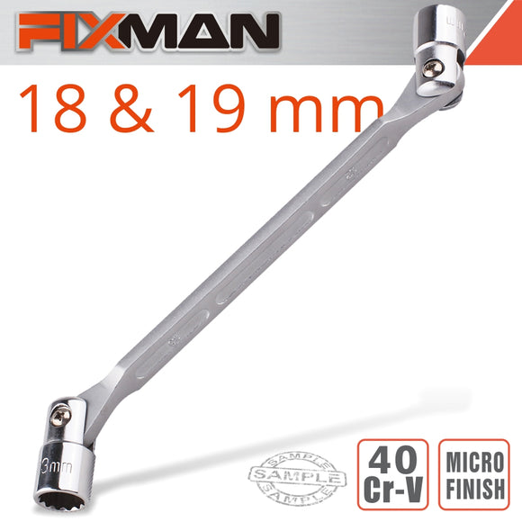 Image of a FIXMAN HINGED SOCKET WRENCH 18X19MM