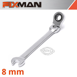 Image of a FIXMAN FLEXIBLE RATCHET COMBINATION WRENCH 8MM