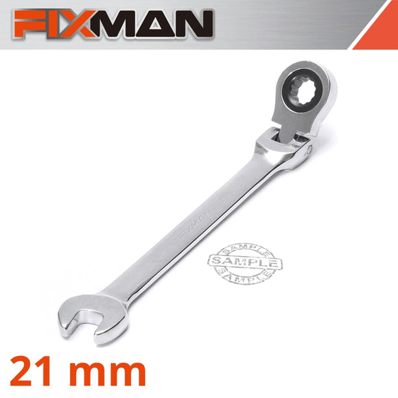 Image of a FIXMAN FLEXIBLE RATCHET COMBINATION WRENCH 21MM