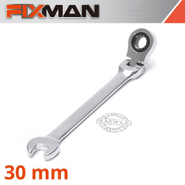 Image of a FIXMAN FLEXIBLE RATCHET COMBINATION WRENCH 30MM