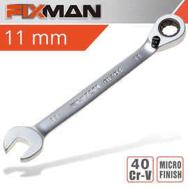 Image of a FIXMAN REVERSIBLE COMBINATION RATCHETING WRENCH 11MM