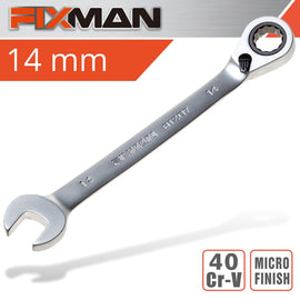Image of a FIXMAN REVERSIBLE COMBINATION RATCHETING WRENCH 14MM