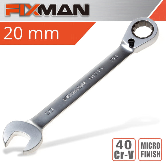 Image of a FIXMAN REVERSIBLE COMBINATION RATCHETING WRENCH 20MM