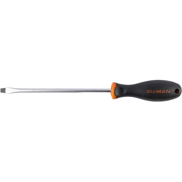 Image of a FIXMAN S/DRIVER SLOTTED 8X1.2X100MM CRV WITH ERGONOMIC HANDLE