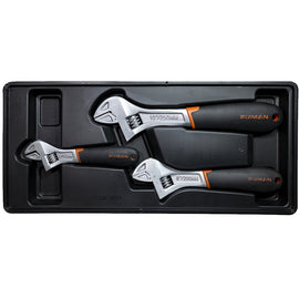 Image of a FIXMAN TRAY 3 PIECE ADJUSTABLE WRENCH 6'8'10'