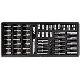 Image of a FIXMAN TRAY 57 PIECE 1/4' DRIVE SOCKETS AND ACCESSORIES
