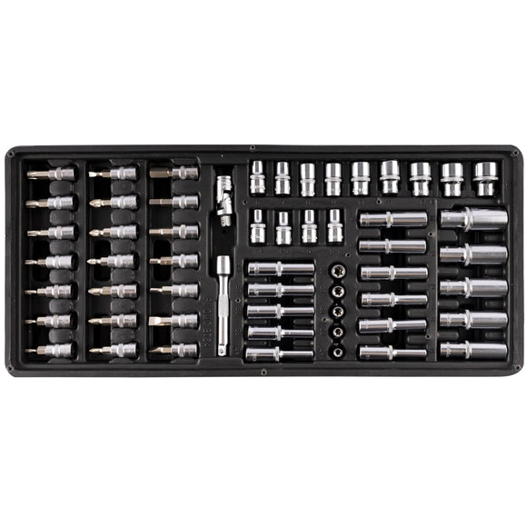 Image of a FIXMAN TRAY 57 PIECE 1/4' DRIVE SOCKETS AND ACCESSORIES