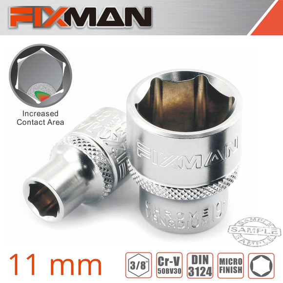 Image of a FIXMAN 3/8' DRIVE HEX SOCKET 11MM