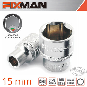 Image of a FIXMAN 3/8' DRIVE HEX SOCKET 15MM