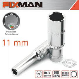 Image of a FIXMAN 1/4' DR DEEP SOCKET 11MM