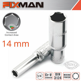 Image of a FIXMAN 1/4' DR DEEP SOCKET 14MM