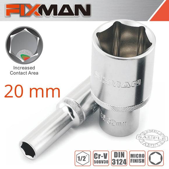 Image of a FIXMAN 1/2' DR DEEP SOCKET 20MM