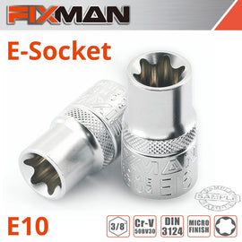 Image of a FIXMAN 3/8' DRIVE E-SOCKET 6 POINT E10
