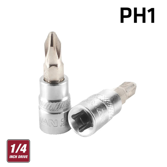 Image of a FIXMAN 1/4' DR.BIT SOCKET PH1 PHILLIPS SCREWDRIVER BIT