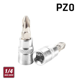 Image of a FIXMAN 1/4' DR.BIT SOCKET PZ0 POZI SCREWDRIVER BIT