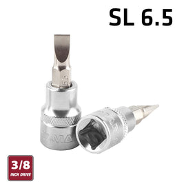 Image of a FIXMAN 3/8' DR.BIT SOCKET SL6.5 SLOTTED SCREWDRIVER BIT