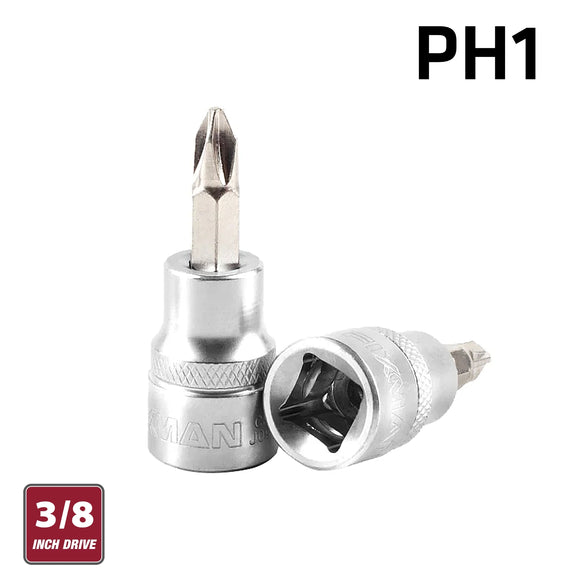 Image of a FIXMAN 3/8' DR.BIT SOCKET PH1 PHILLIPS SCREWDRIVER BIT