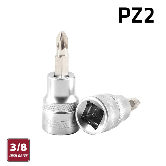 Image of a FIXMAN 3/8' DR.BIT SOCKET PZ2 POZI SCREWDRIVER BIT