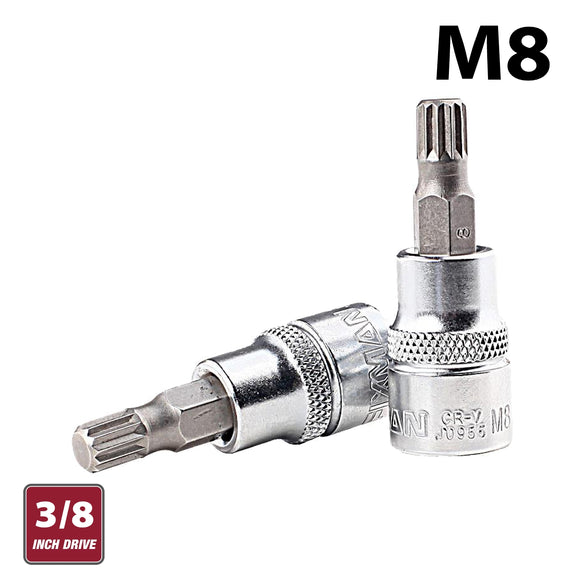 Image of a FIXMAN 3/8' DR.BIT SPLINE SOCKET M8
