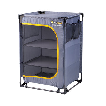 image of OZtrail 3 Shelf Camp Cupboard Steel Frame 8kg Each Shelf