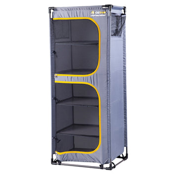 image of OZtrail 5 Shelf Camp Cupboard Steel Frame 8kg Each Shelf