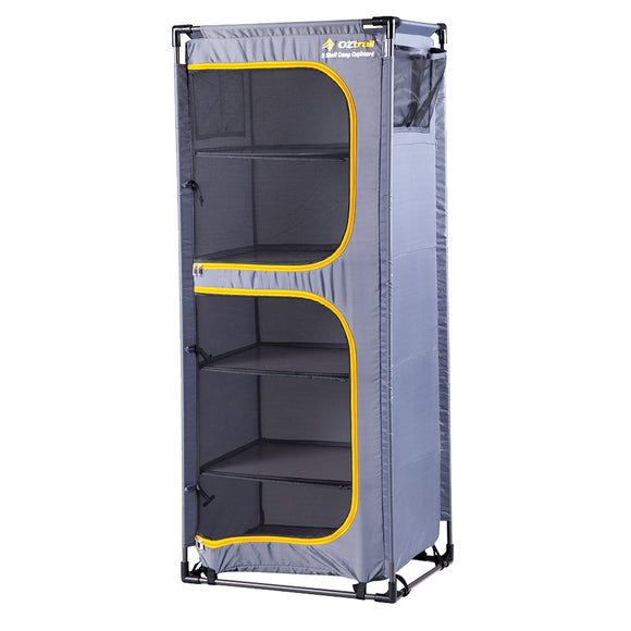 image of OZtrail 5 Shelf Camp Cupboard Steel Frame 8kg Each Shelf