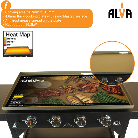 Fuji Gas Braai 4-Burner Griddle