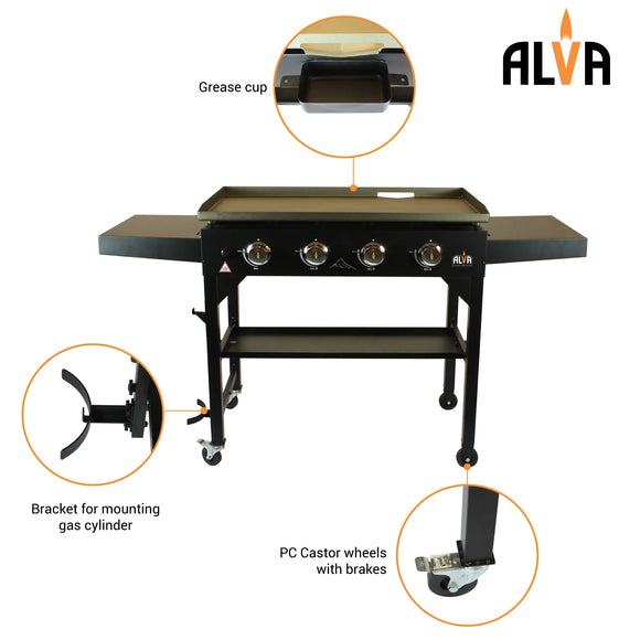 Fuji Gas Braai 4-Burner Griddle