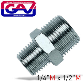 Image of a TAPER REDUCER NIPPLE 1/4 X 1/2 M/M