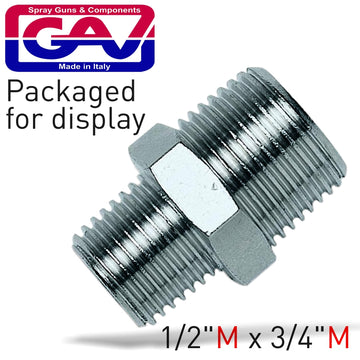 Image of a TAPER REDUCER NIPPLE 1/2'X3/4'MM PACKAGED