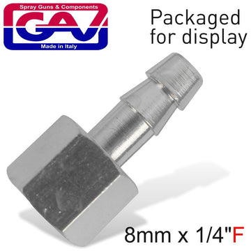 Image of a HOSE ADAPTOR 8MM X 1/4'FEMALE PACKAGED