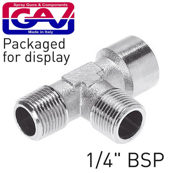 Image of a T CONNECTOR 1/4'MMF  PACKAGED