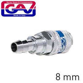 Image of a HARDENED STEEL QUICK COUPLER 8MM HOSE TAIL