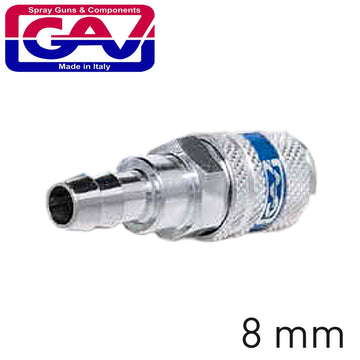 Image of a HARDENED STEEL QUICK COUPLER 8MM HOSE TAIL