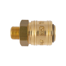 Image of a BRASS MALE QUICK COUPLER 1/4'M GERMAN