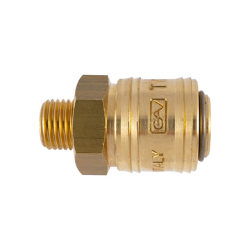 Image of a BRASS MALE QUICK COUPLER 1/4'M GERMAN