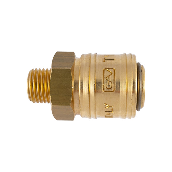 Image of a BRASS MALE QUICK COUPLER 1/4'M GERMAN